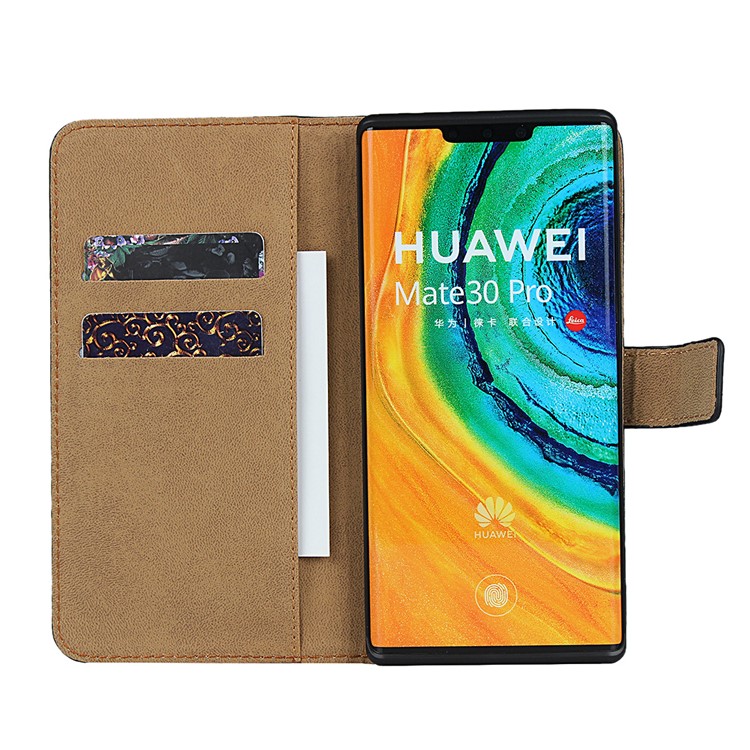 Genuine Leather Wallet Stand Case Cover for Huawei Mate 30 Pro-5