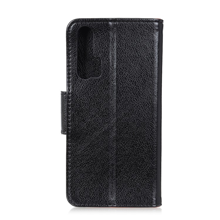 Nappa Texture Split Leather Wallet Case for Huawei nova 6 5G Version - Black-10