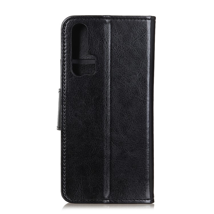 Crazy Horse Wallet Leather Stand Case for Huawei nova 6 5G Version - Black-9