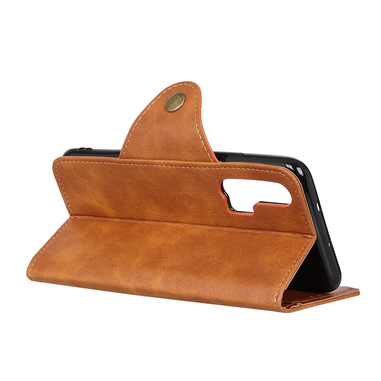 Wallet Leather Stand Case for Huawei nova 6 5G Version - Brown-5