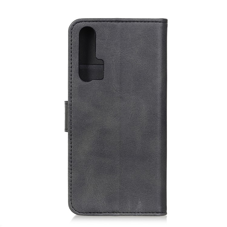 Matte Skin Leather Wallet Case for Huawei nova 6 - Black-11