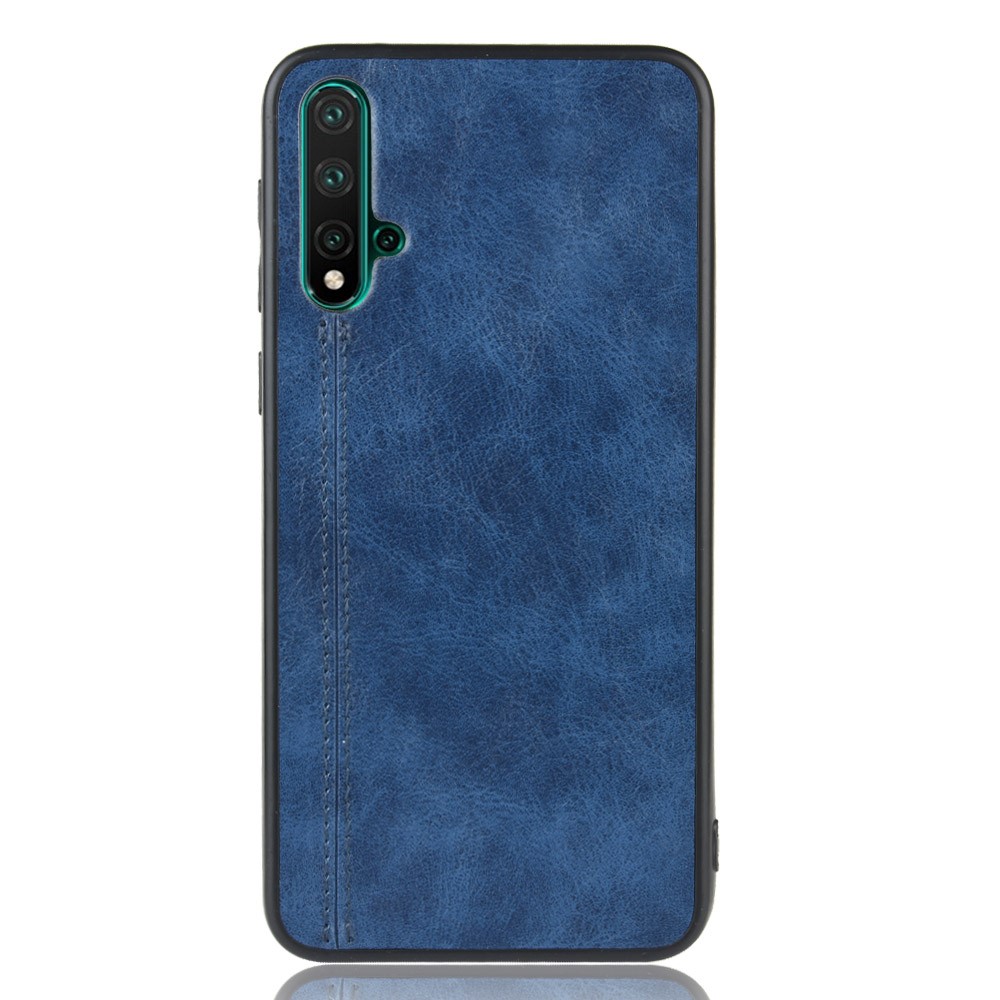Leather Coated PC + TPU Hybrid Phone Case for Huawei Nova 5 Pro / Nova 5 - Blue-3