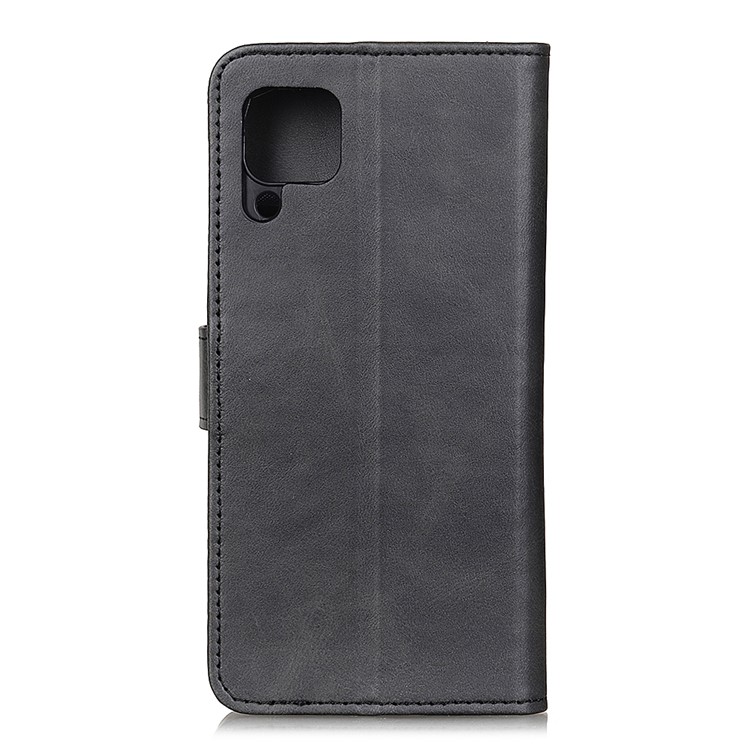 Matte Skin PU Leather Wallet Phone Case for Huawei nova 6 SE - Black-10