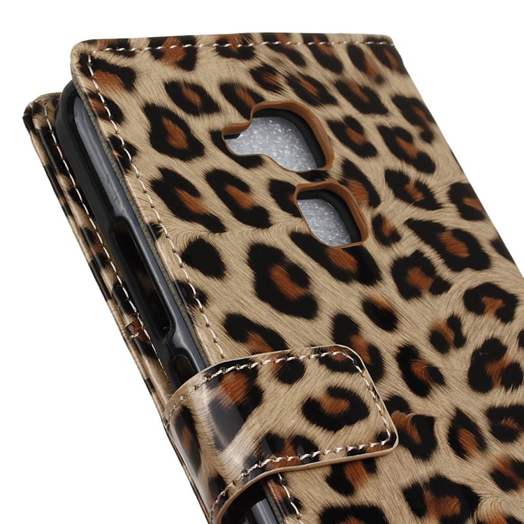 Leopard Texture Wallet Leather Stand Case Cover for Huawei Honor 5C / GT3-3
