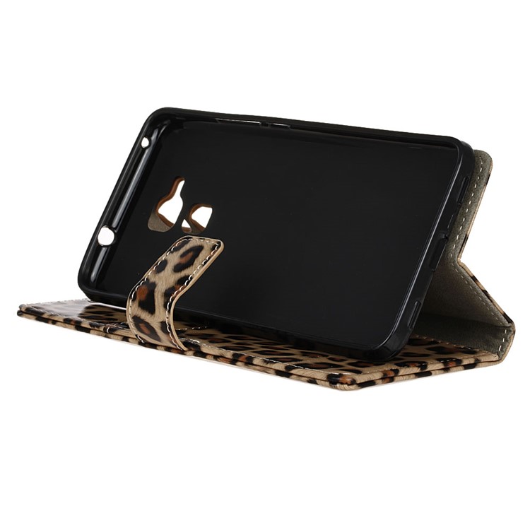 Leopard Texture Wallet Leather Stand Case Cover for Huawei Honor 5C / GT3-5