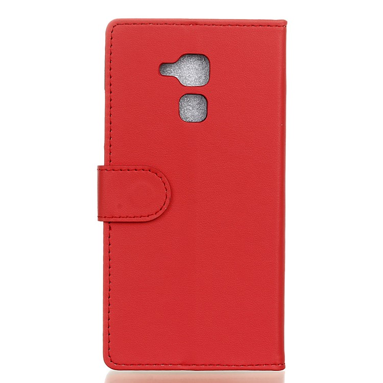 For Huawei Honor 5c / GT3 Flip Wallet Leather Stand Phone Case - Red-2