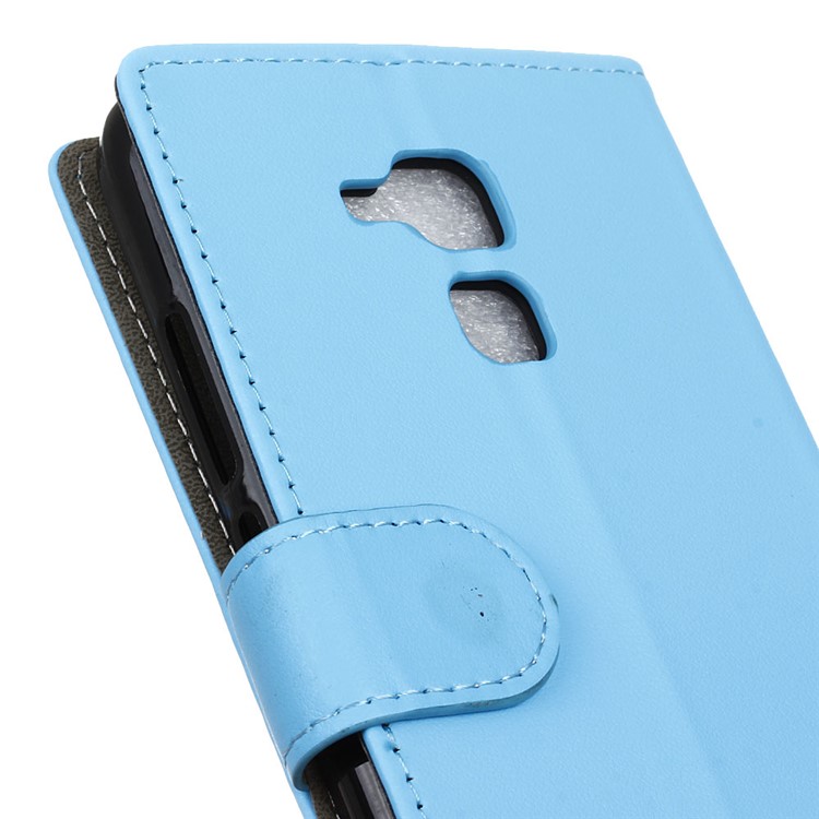 For Huawei Honor 5c / GT3 Card Holder Leather Stand Shell - Blue-7