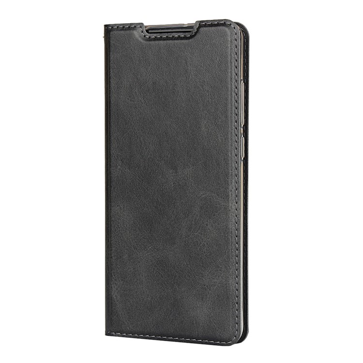 Leather Stand Case with Card Slot Phone Cover for Huawei P30 - Black-3