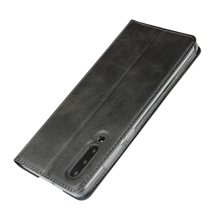 Leather Stand Case with Card Slot Phone Cover for Huawei P30 - Black-7