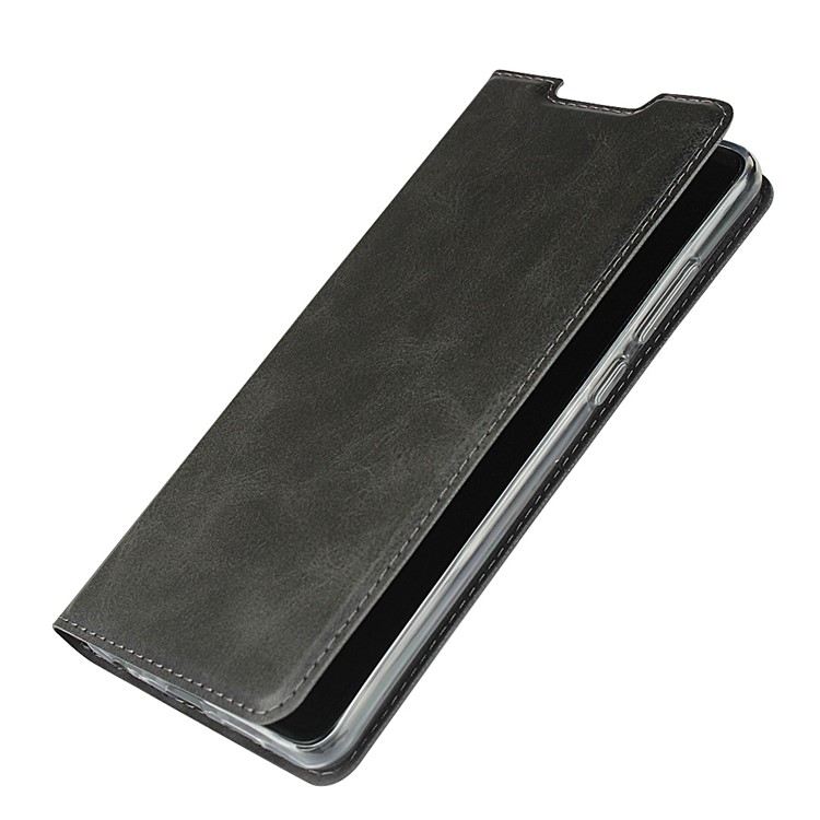 Leather Stand Case with Card Slot Phone Cover for Huawei P30 - Black-8