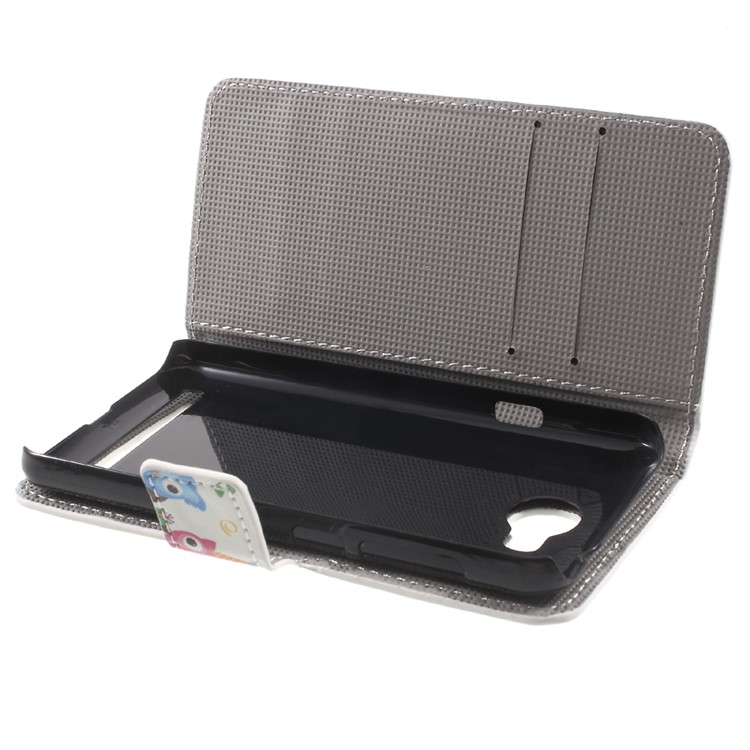 Wallet Leather Stand Case for Huawei Y3II / Y3 II - Multiple Owls-10