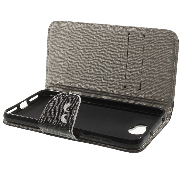 Patterned Leather Wallet Stand Cover for Huawei Y5II / Y5 II - Do Not Touch My Phone-9