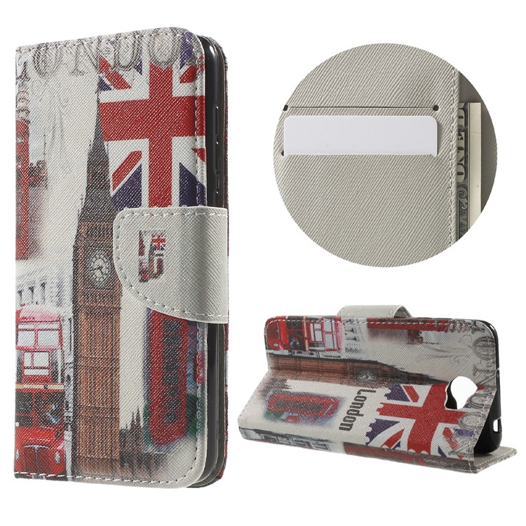 Patterned PU Leather Case for Huawei Y5 II / Y5II - Union Jack and London Big Ben-1