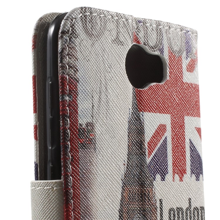 Patterned PU Leather Case for Huawei Y5 II / Y5II - Union Jack and London Big Ben-6