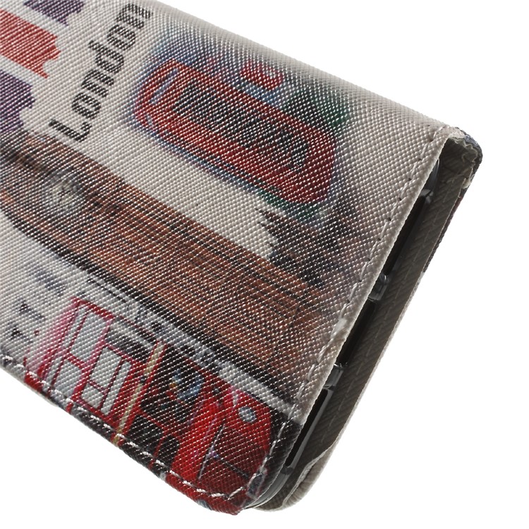 Patterned PU Leather Case for Huawei Y5 II / Y5II - Union Jack and London Big Ben-8