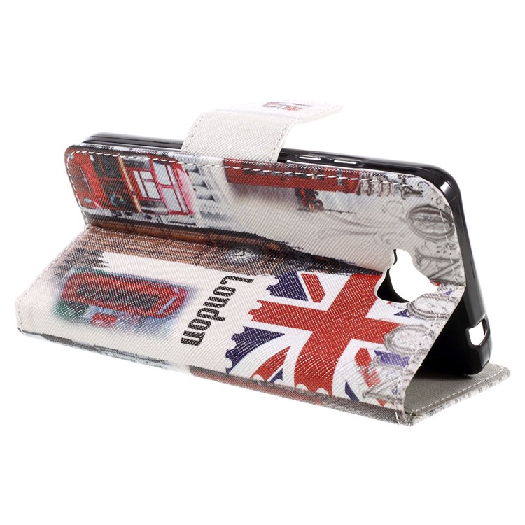 Illustration Leather Wallet Stand Case for Huawei Y6 Pro / Enjoy 5 - London Elements-7
