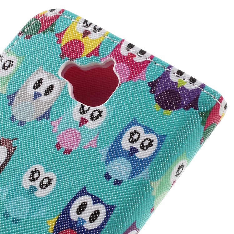 Pattern Printing Leather Flip Phone Case for Huawei Y6 Pro / Enjoy 5 - Adorable Owls-5