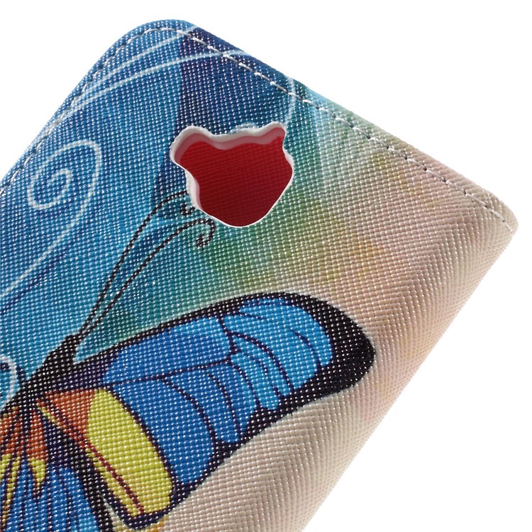 Illustration PU Leather Wallet Cover for Huawei Y6 Pro / Enjoy 5 - Beautiful Butterfly-5