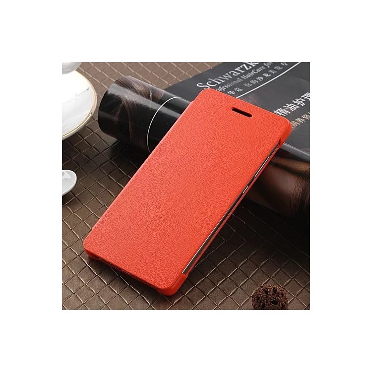 For Huawei P9 Ultra Slim PU Leather Case - Orange-1