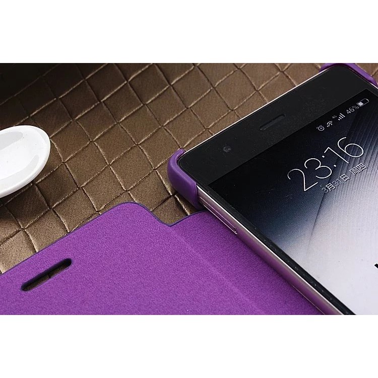 Ultra Slim Leather Protective Case for Huawei P9 - Purple-4
