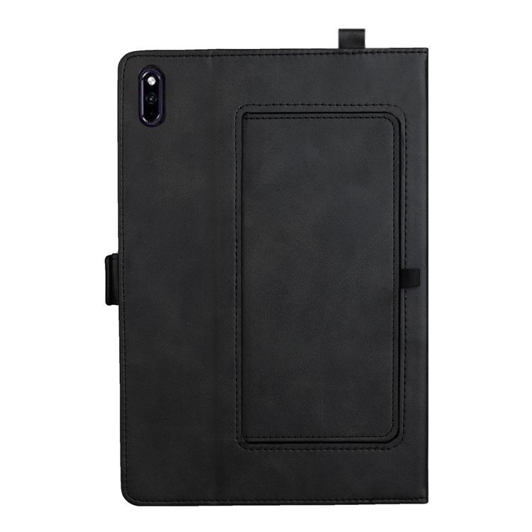 Multi-slot Stand Leather Tablet Case with Stylus Pen Slot Cover for Huawei MatePad Pro - Black-3