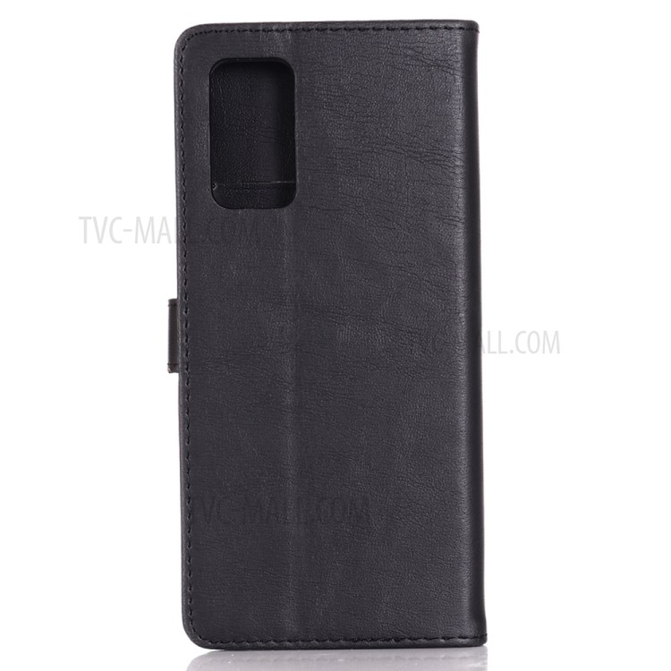 Crazy Horse Texture Retro Style Leather Wallet Case for Huawei Honor View 30 / V30 - Black-3