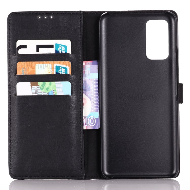 Crazy Horse Texture Retro Style Leather Wallet Case for Huawei Honor View 30 / V30 - Black-4