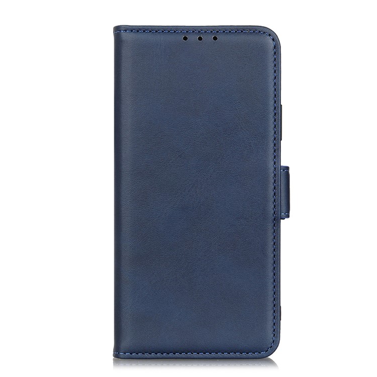 Magnetic Closure Leather Wallet Casing Shell for Huawei P40 - Blue-2