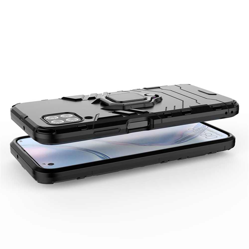 With Kickstand PC+TPU Phone Cover for Huawei nova 6 SE/nova 7i/P40 Lite - Black-5