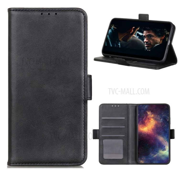 Magnetic PU Leather Wallet Mobile Phone Case for Huawei P40 Pro - Black-1