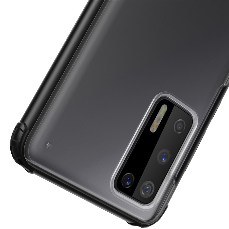 Serie di Armature Anti-fingerprint Matte TPU + PC Caseing Per Huawei P40 - Nero