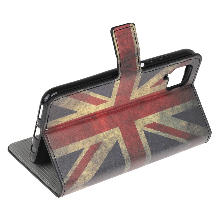 Pattern Printing Wallet Stand Leather Phone Case for Huawei P40 lite - the Union Jack-4