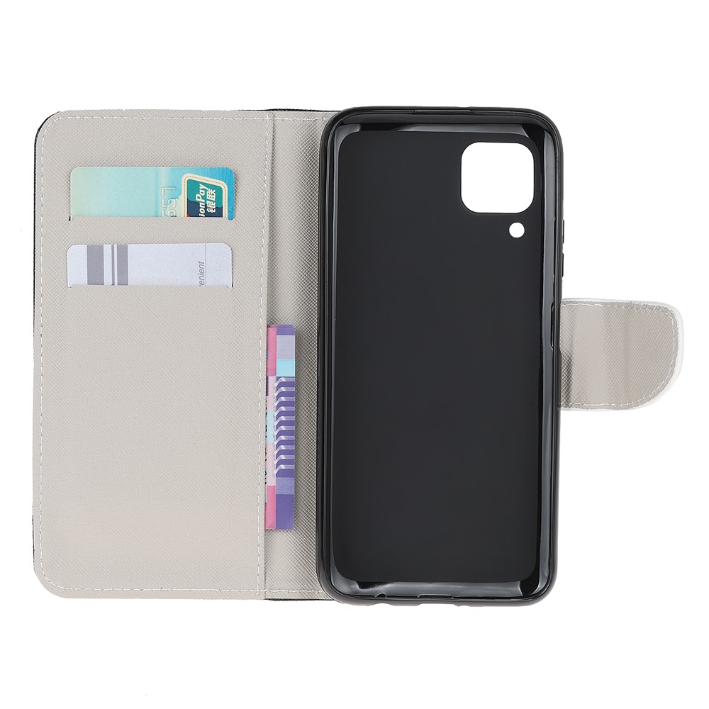 Pattern Printing Wallet Flip Leather Phone Cover Case for Huawei P40 lite/Nova 6 SE/Nova 7i - Don't Touch My Phone-6
