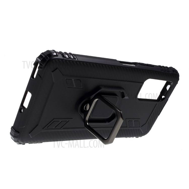 Finger Ring Kickstand TPU Stylish Case for Huawei Honor View 30/V30 - Black-7