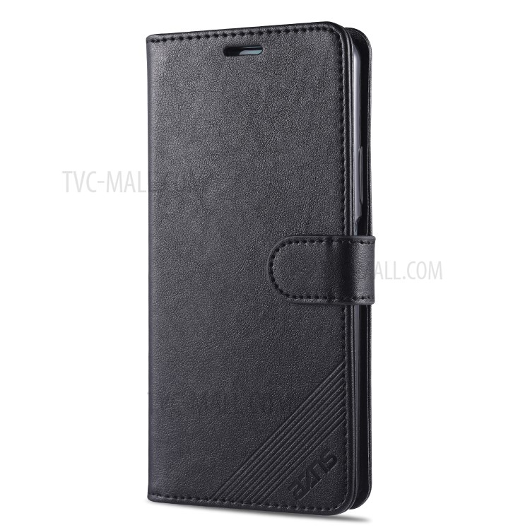 AZNS Wallet Stand Leather Phone Shell for Huawei Honor View 30/View 30 Pro/V30/V30 Pro - Black-3