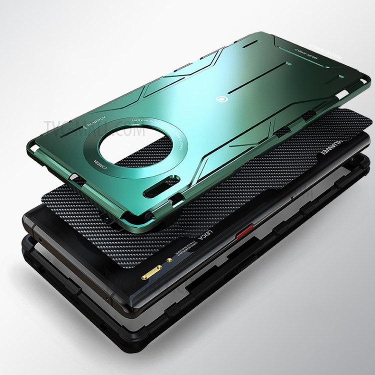 Magic Shield Series Drop-proof Metal + Silicone Phone Case for Huawei Mate 30 Pro - Green-4