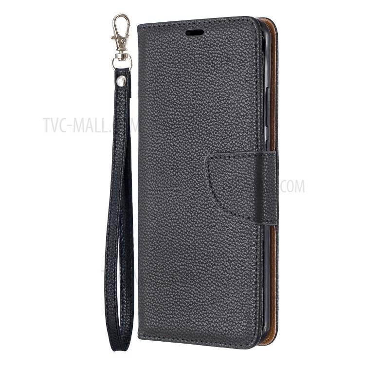 Litchi Skin Wallet Leather Stand Case for Huawei P40 Pro - Black-2