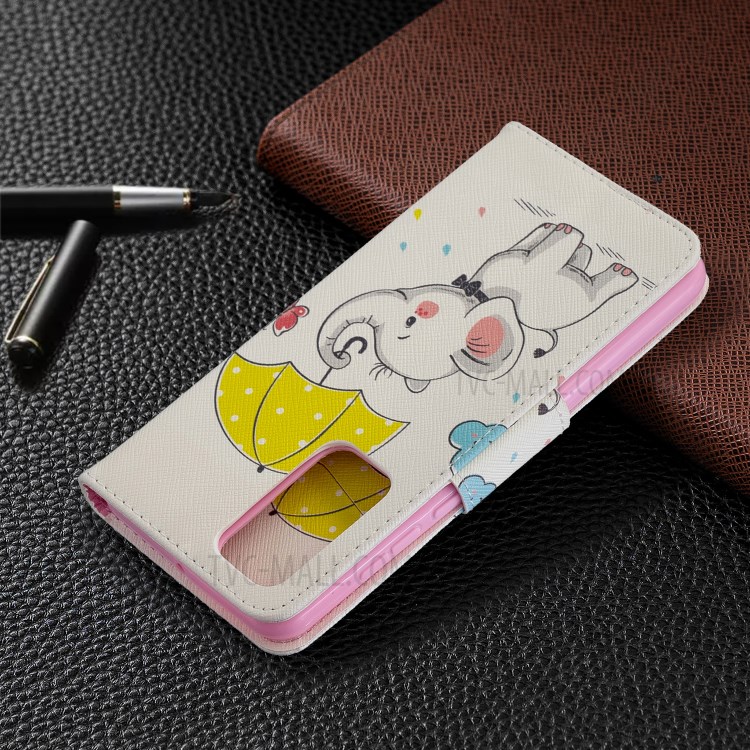 Pattern Printing Wallet Leather Case Phone Cover for Huawei P40 - Elephant-8