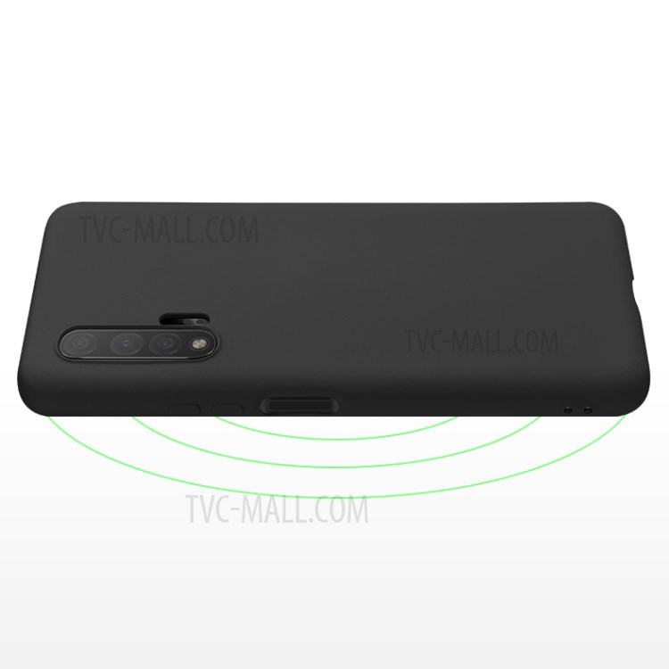 X-LEVEL Dynamic Series Anti-Drop Liquid Silicone Phone Case for Huawei nova 6 5G Version - Black-6