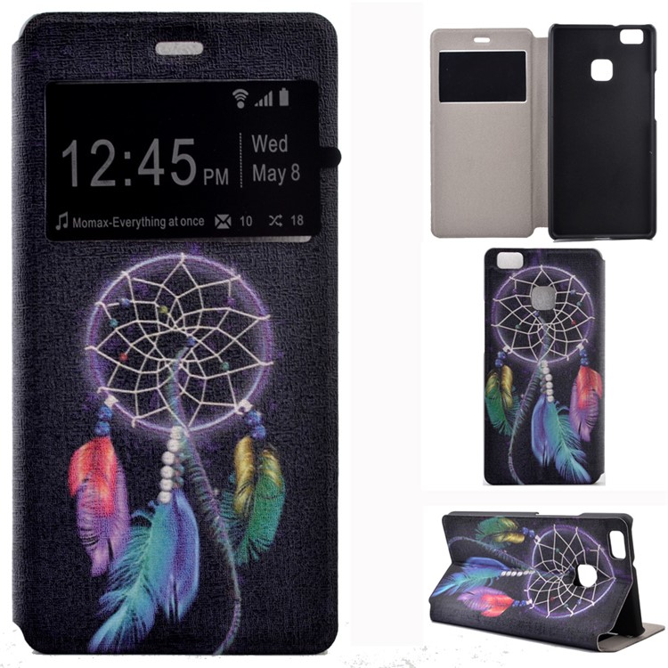 Fragrant Window Leather Phone Shell for Huawei P9 Lite/G9 Lite - Dream Catcher-1