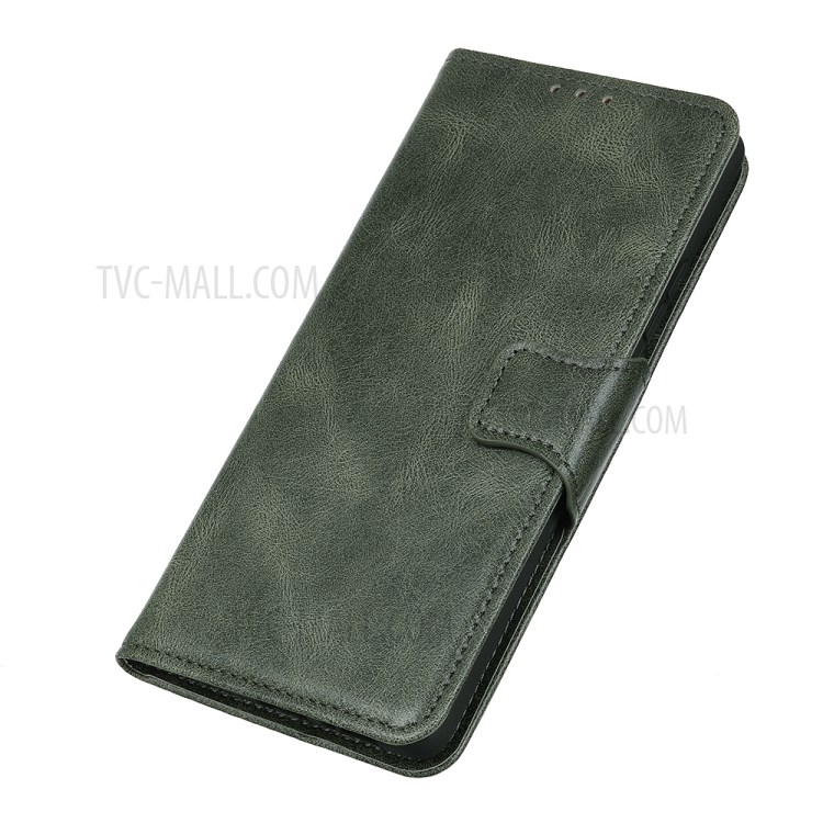 Caso De La Cubierta De Cuero Soporte De La Carpeta Para El Caballo Loco P40 Huawei - Verde-6