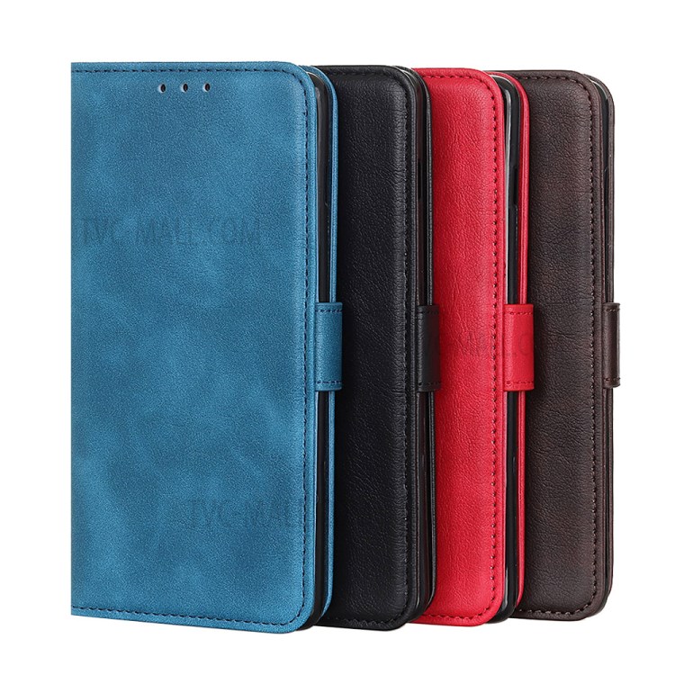 Litchi Grain Wallet Stand Leather Mobile Case for Huawei Y7p/P40 lite E - Black-9