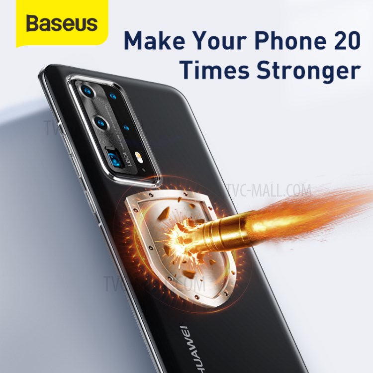 BASEUS Caso Da Tampa De Proteção Simples Série TPU Para Pro P40 Huawei-4