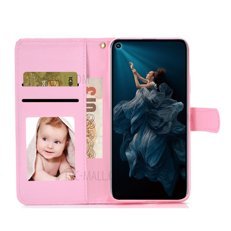 Flash-Pulver Mappenleder Ständer Fall Für Huawei P40 Lite / Nova 7i / Nova 6 SE - Schwarz-7