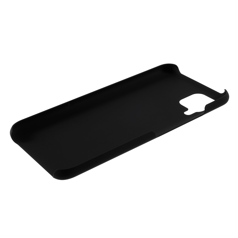 Cubierta de Caja de PC Dura de Goma Para Huawei P40 Lite/nova 7i/nova 6 SE - Negro