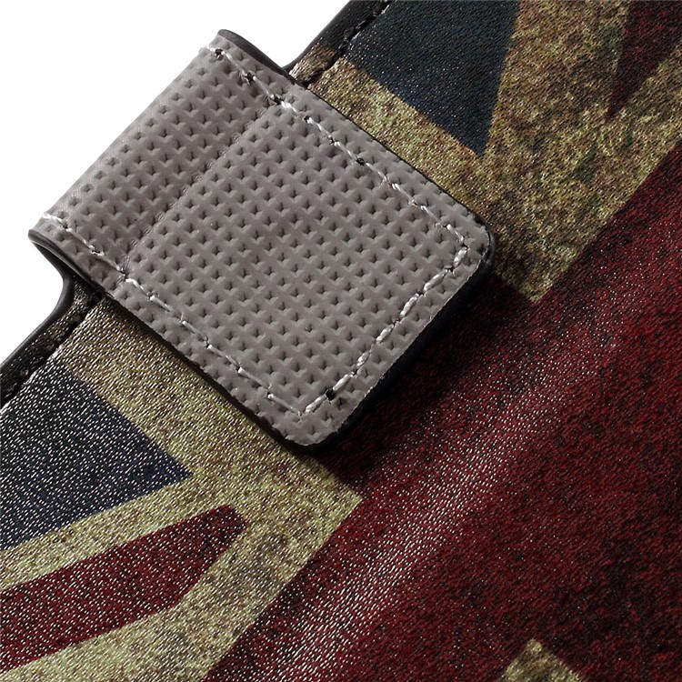 Stylish Patterned Wallet Stand Leather Shell for Huawei Y5II / Y5 II - Vintage UK Flag-10