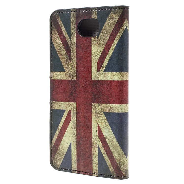 Stylish Patterned Wallet Stand Leather Shell for Huawei Y5II / Y5 II - Vintage UK Flag-2