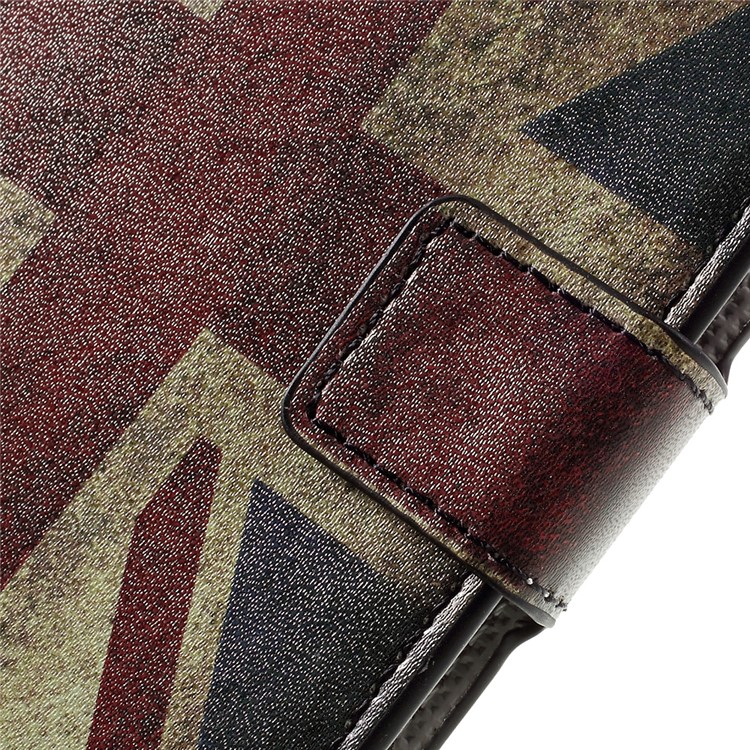 Stylish Patterned Wallet Stand Leather Shell for Huawei Y5II / Y5 II - Vintage UK Flag-9