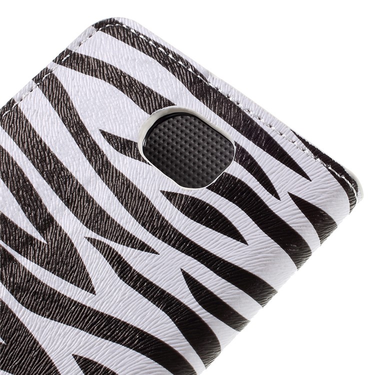 Stylish Illustration Leather Protective Cover for Huawei Y5II / Y5 II - Zebra Stripe-8