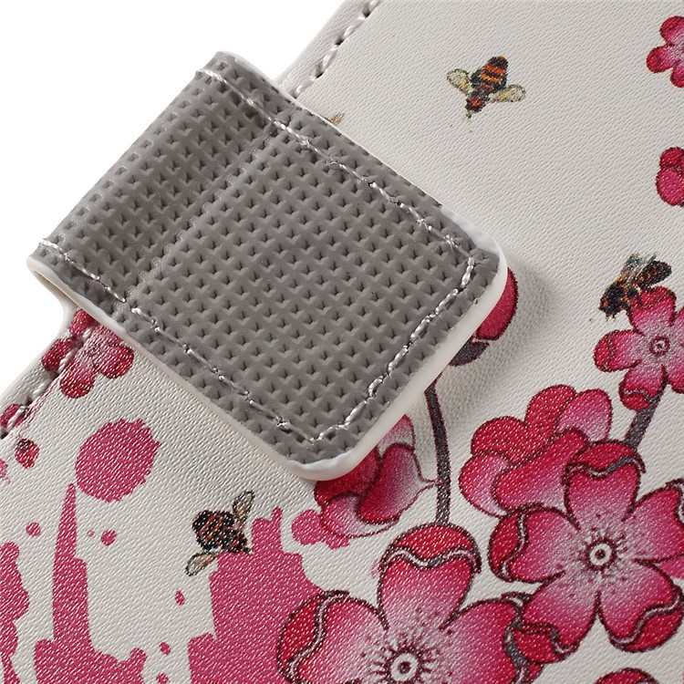 Stylish Patterned Stand Leather Wallet Case for Huawei Y5II / Y5 II - Plum Blossom-10